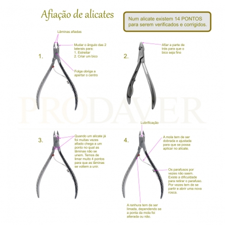 Afiação de alicates. Pliers sharpening