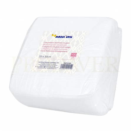 Pacote de compressas em gaze, multiusos