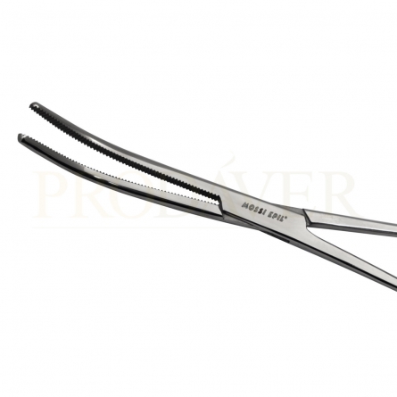 em cadáveres segurar gaze ou compressas para desinfetar o cadáver, comprimir a pele para suturar,