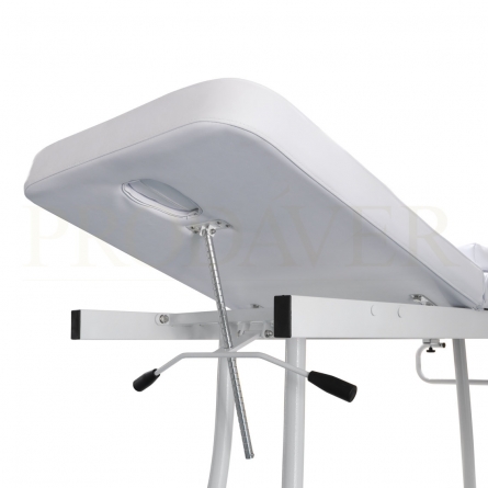 detalhe da regulação em altura da zona das costas e cabeça