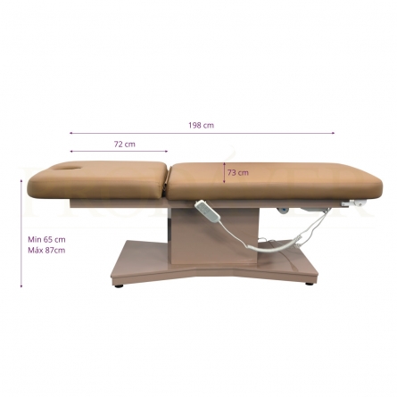 MARQUESA ELETRICA BIPARTIDA, 3 MOTORES CASTANHO CLARO