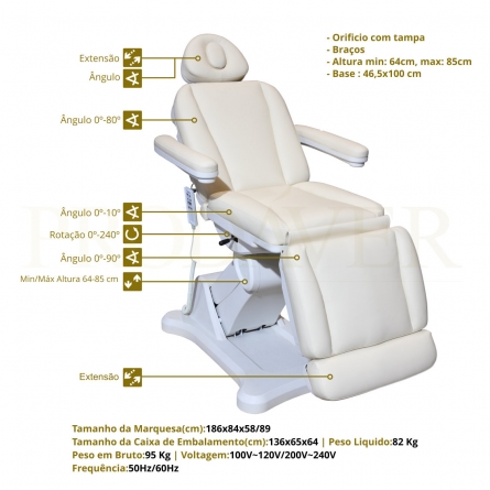 MARQUESA TRIPARTIDA ELETRICA C/ 3 MOTORES