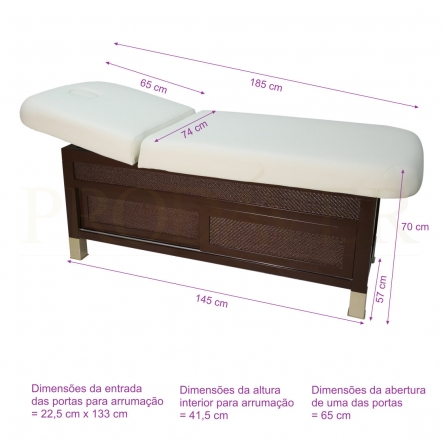 Dimensões da marquesa