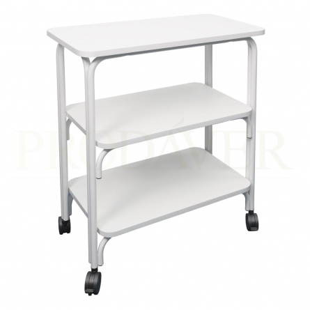 MESA 3 PRATELEIRAS LACADA BRANCO MODELO LP