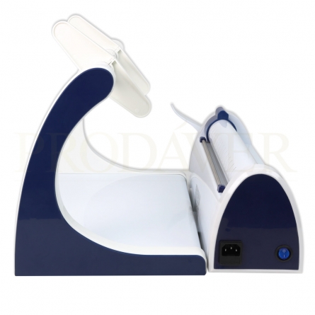 selagem térmica com uma lâmina de corte no suporte